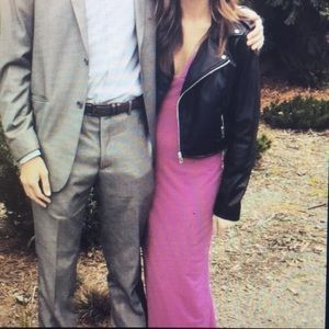 Asos magenta maxi dress size 4.